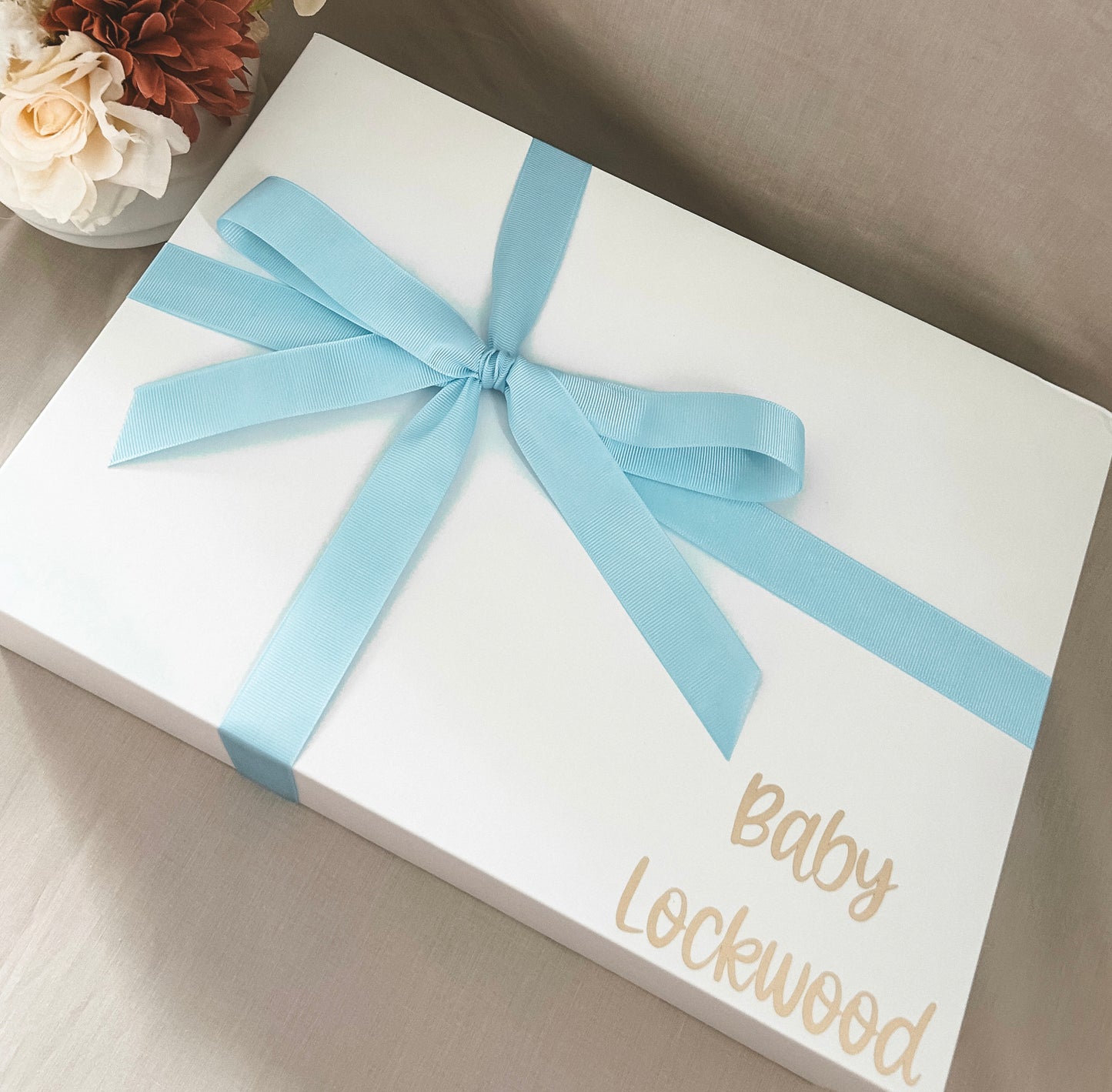 Personalised Gift Box- Blue & Gold