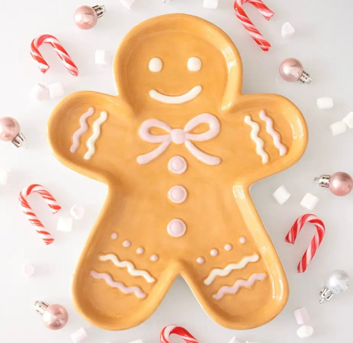 Sugarplum Bakery Gingerbread Man Serving Plate