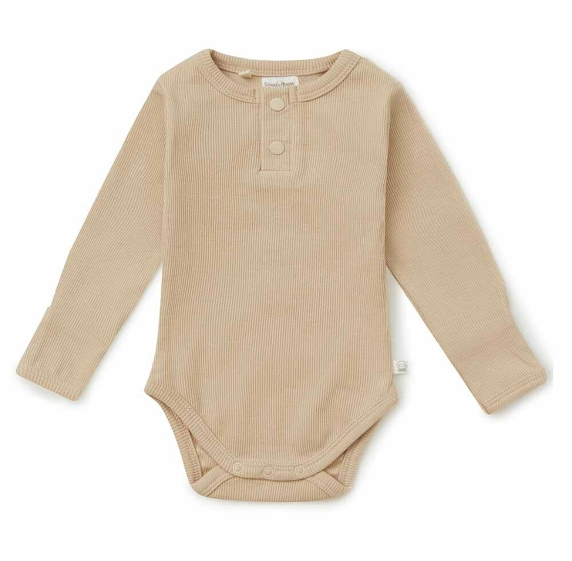 Pebble Long Sleeve Organic Bodysuit (Size Newborn)