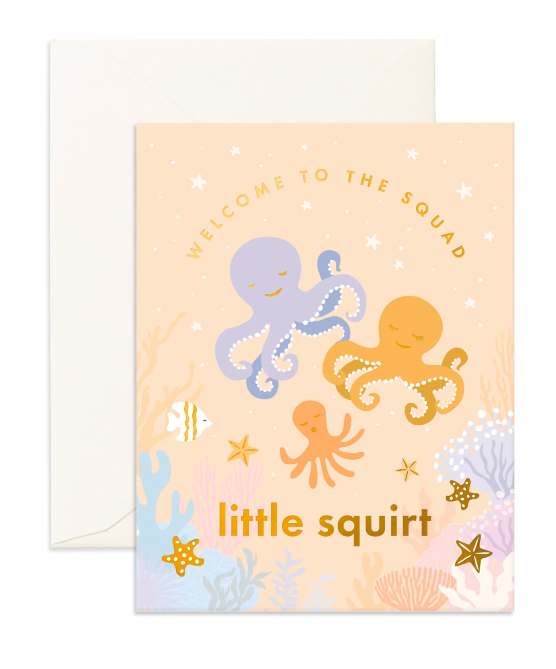 Welcome Little Squirt Greeting Card