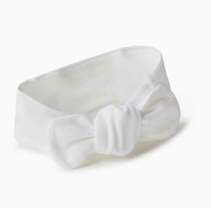 Milk Ribbed Organic Topknot
