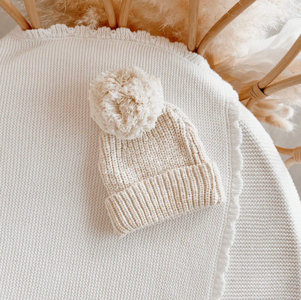 Chunky Knit Beanie - Honey