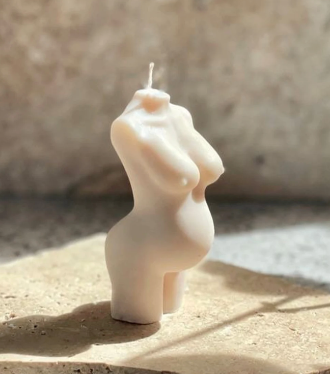 Pregnant Belly Candle