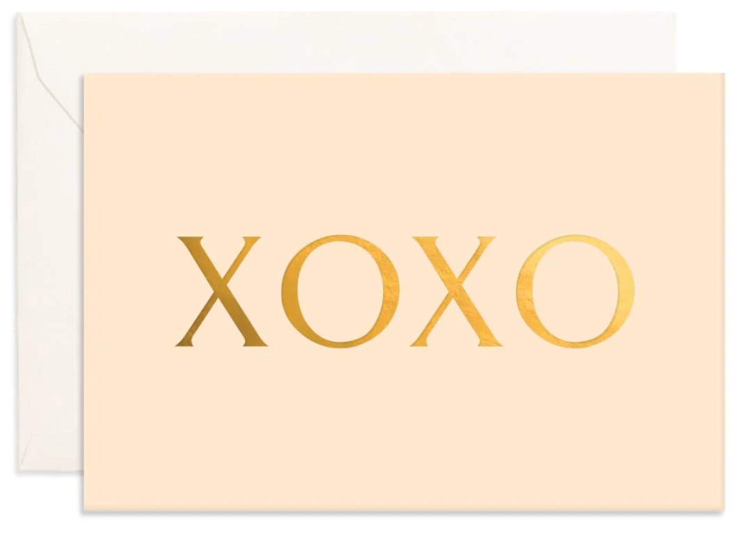 XOXO Mini Greeting Card