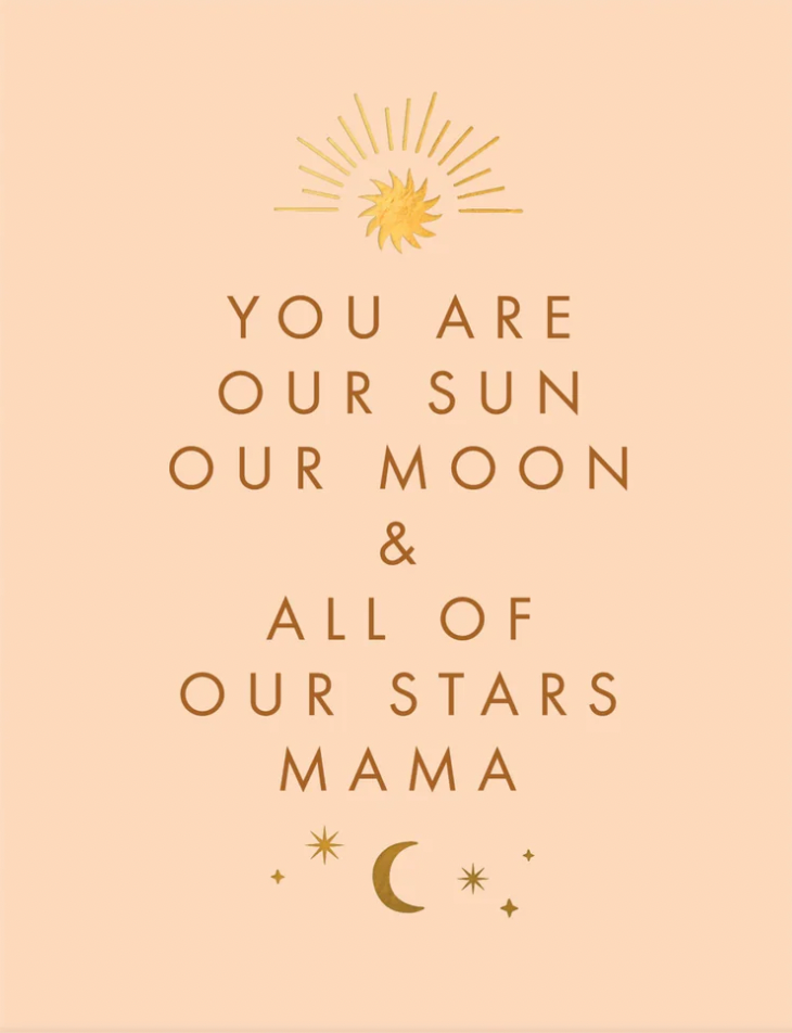 Sun Moon Mama Greeting Card