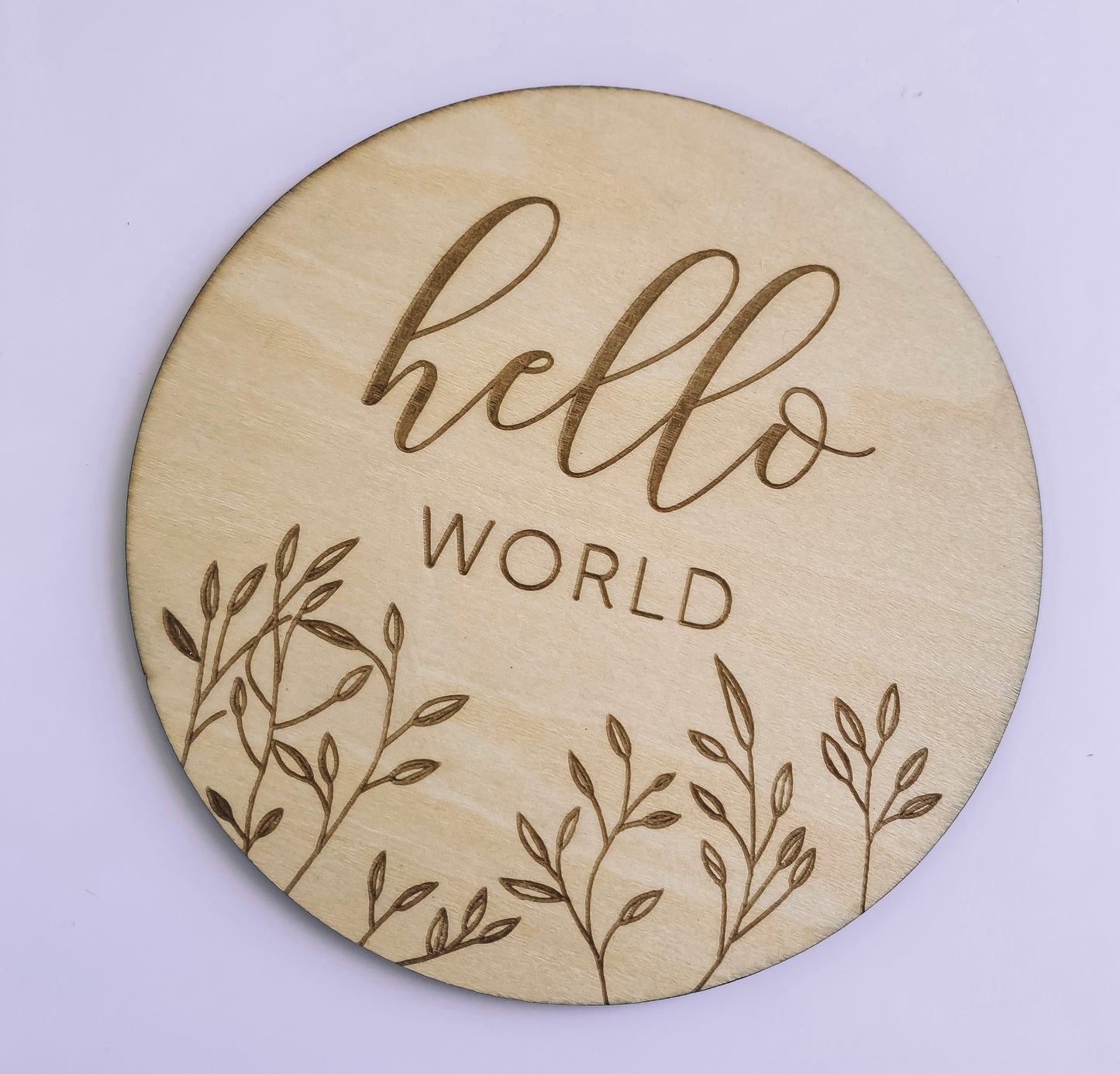 Hello World Plaque
