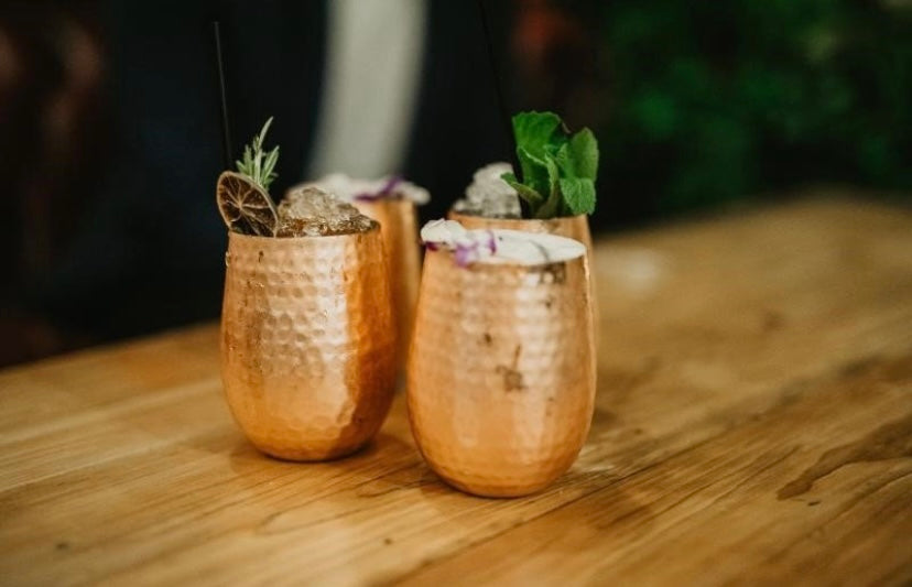 Stemless Copper Glasses
