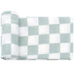 Checkered Sage Muslin Wrap