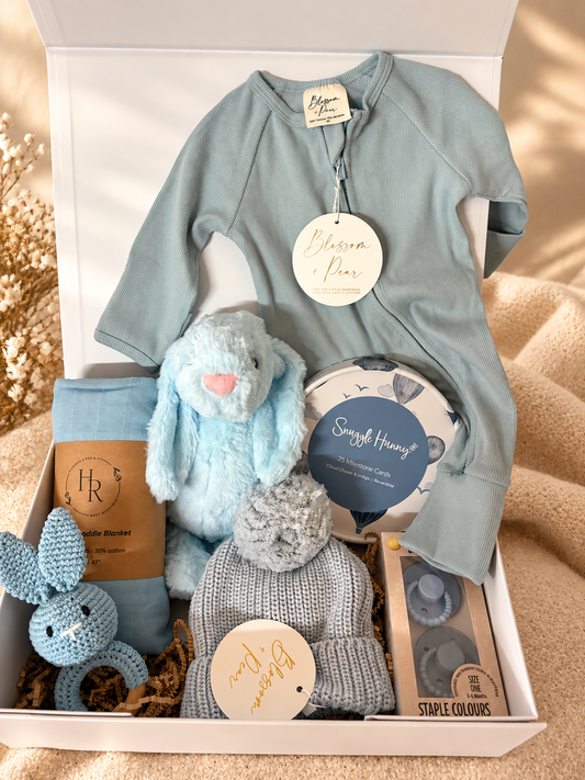 The Deluxe Baby Blue Hamper