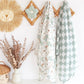 Checkered Sage Muslin Wrap