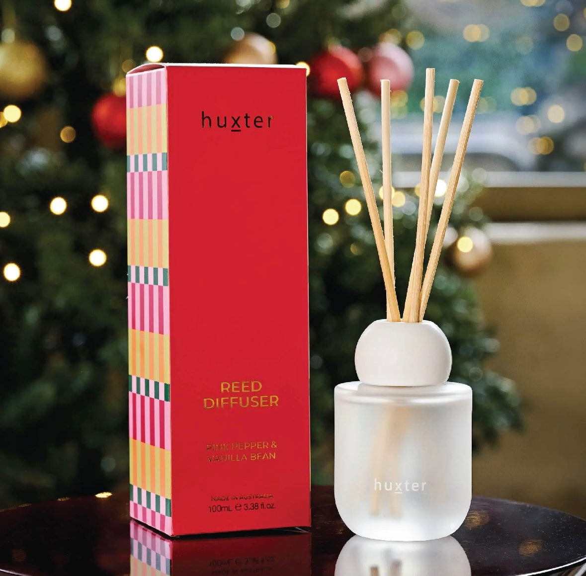 100ml Reed Diffuser- Adorned Xmas- Pink Pepper & Vanilla Bean
