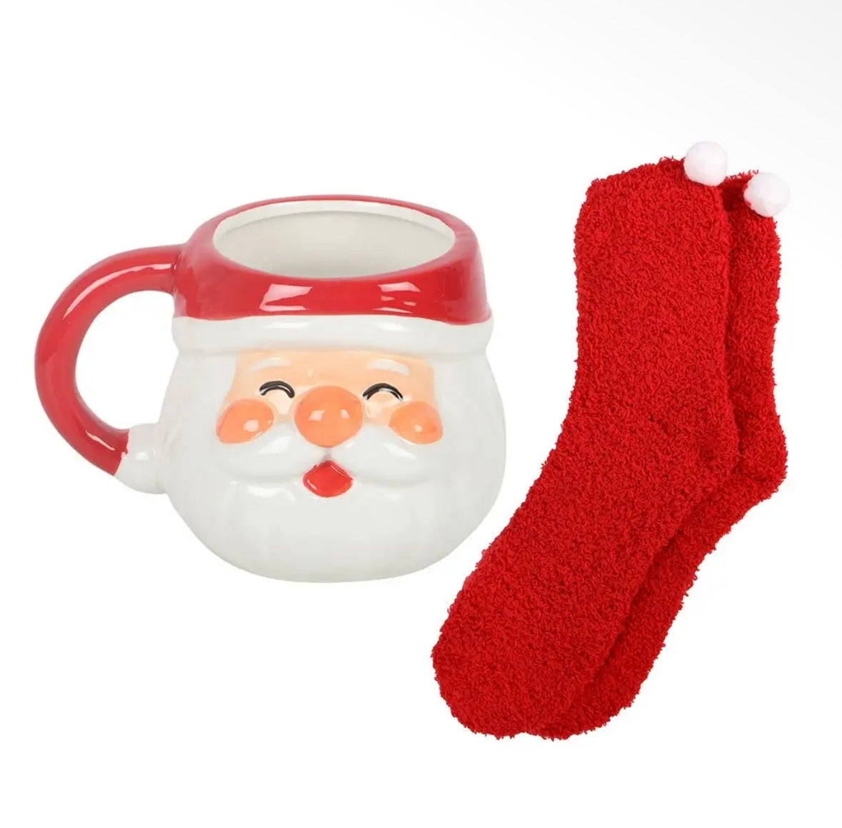 Santa Christmas Mug & Socks