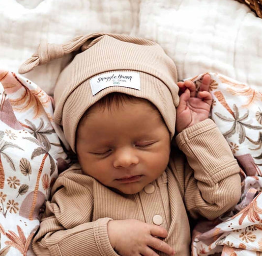 Pebble Ribbed Organic Knitted Beanie