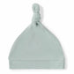 Sage Ribbed Organic Knotted Beanie