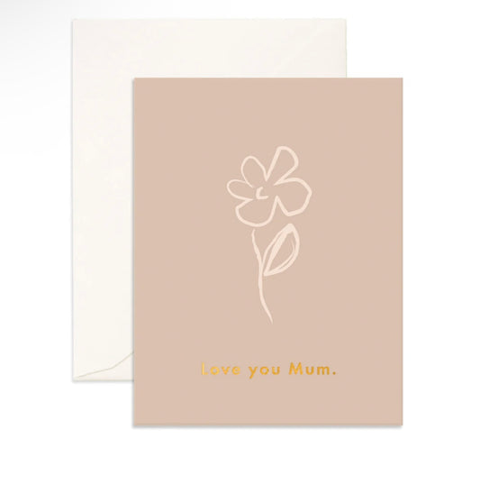 Love You Mum Greeting Card