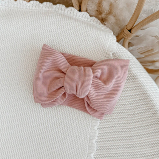 COTTON TOPKNOT - DUSTY PINK