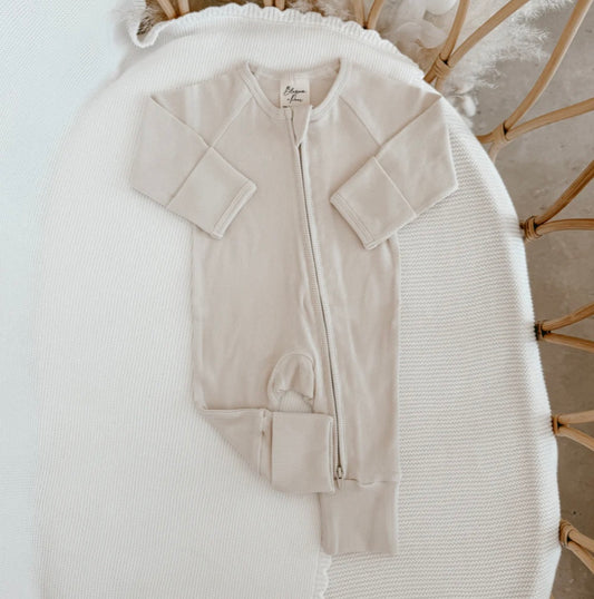 COTTON GROWSUIT - VANILLA BEAN