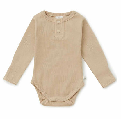 Pebble Long Sleeve Organic Bodysuit (Size Newborn)
