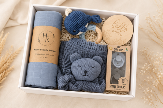 Navy Blue Hamper