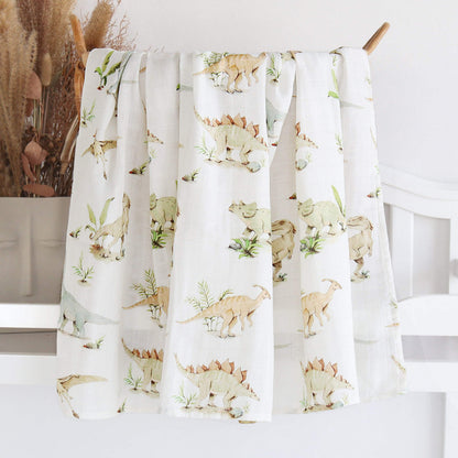 Dinosaur Muslin Wrap