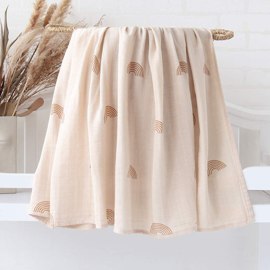 Modern Rainbow Muslin Wrap