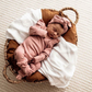 Rose Ribbed Organic Topknot