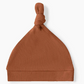 Biscuit Ribbed Organic Knotted Beanie