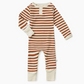 Biscuit Stripe Organic Growsuit