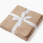 Hazelnut Diamond Knit Organic Baby Blanket