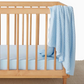 Baby Blue Diamond Knit Organic Baby Blanket