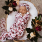 Fleur Baby Jersey Wrap & Topknot Set