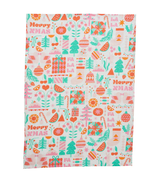 Tea Towel - Linen - Merry Xmas