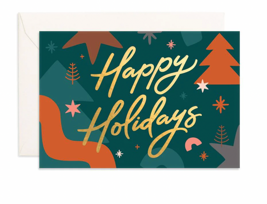 Happy Holidays Mini Greeting Card