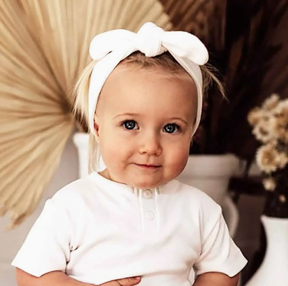 Milk Ribbed Organic Topknot