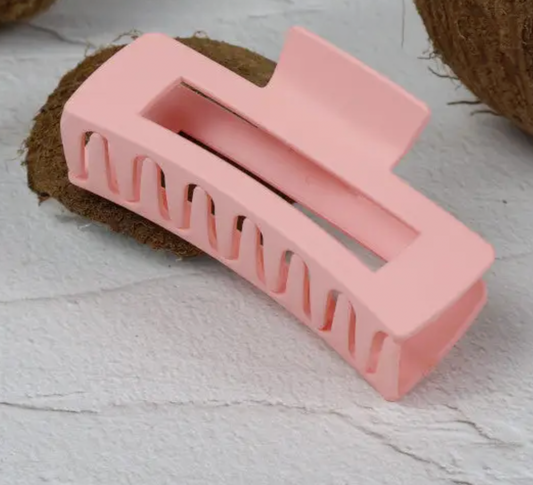 Claw Clip - Medium Elongated Rectangle - Strawberry Shortcake