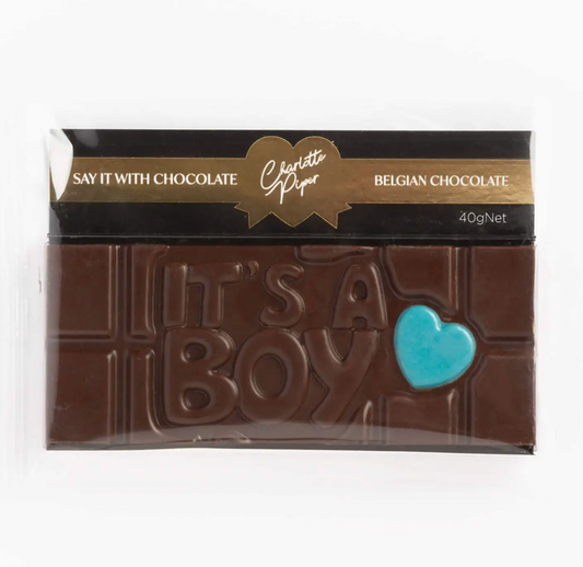 It's A Boy Chocolate Bar 40g Milk Chocolate
