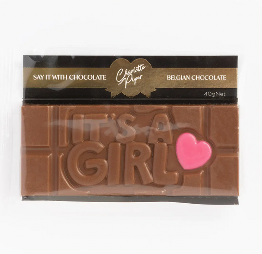 It’S A Girl Chocolate Bar 40g Milk Chocolate