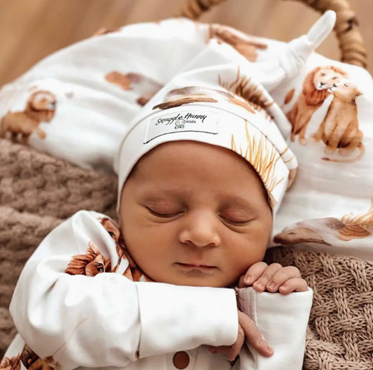 Lion Organic Knotted Beanie