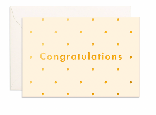 Congratulations Dots Mini Greeting Card