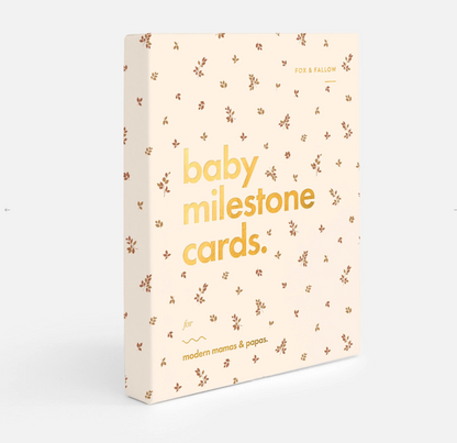Baby Milestone Cards Broderie