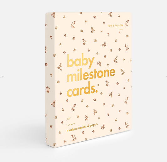 Baby Milestone Cards Broderie