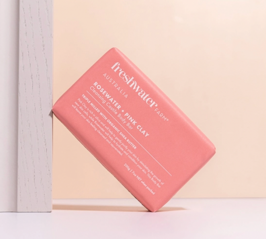 BODY BAR | Cleansing Rosewater + Pink Clay 200g