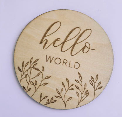 Hello World Plaque